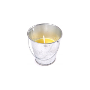 Aromatická sviečka vo vedierku