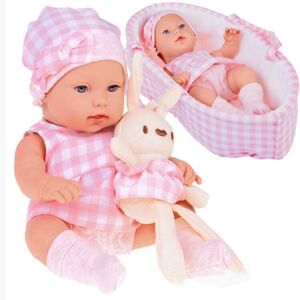 Bábika bábätko s ružovým zajačikom