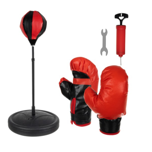 Boxovacia súprava: hruška na stojane + rukavice + pumpa