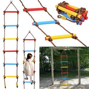 Detský lanový rebrík s farebnými stúpačkami