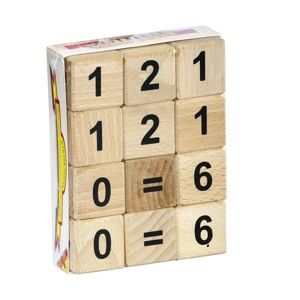 Drevené kocky domino 100 ks