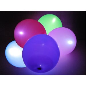 Farebné balóny s LED osvetlením - 5 ks