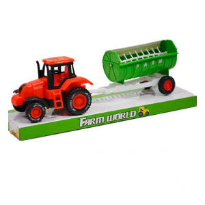Farmársky traktor s vlečkou 22 cm