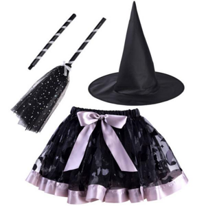 Kostým malej čarodejnice čierny