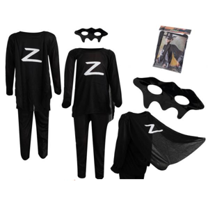 Kostým Zorro veľkosť M 110-120 cm
