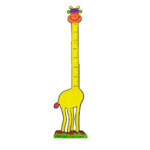 Nálepka na stenu - mierka rastu žirafa