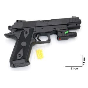 Pištoľ na guľky s laserovým zameriavačom 18 cm