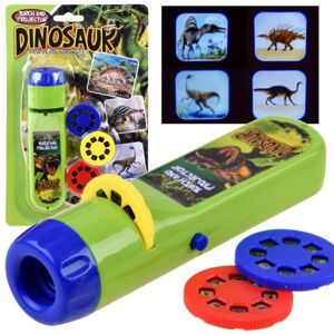 Ručný projektor s farebnými obrázkami dinosaurov