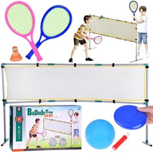 Športový set 3v1: volejbalová sieť, bedmintonová sieť a lietajúci disk