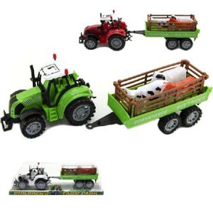 Traktor s vlečkou a zvieratkami