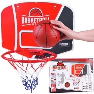 Veľká basketbalová doska s košom a loptou