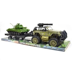 Vojenské auto s tankom