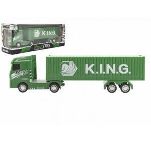 Zelený kamión s kontajnerom 30 cm